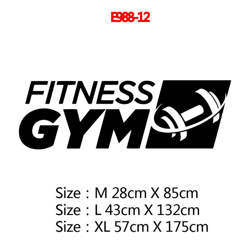 Große 73 cm x 104 cm Fitness-Zitat-Vinyl-Wandaufkleber für Fitnessstudios, Dekor, Fitnessraum-Aufkleber, motivierende Frse-Vinyl-Wandaufkleber