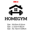 Große 73 cm x 104 cm Fitness-Zitat-Vinyl-Wandaufkleber für Fitnessstudios, Dekor, Fitnessraum-Aufkleber, motivierende Frse-Vinyl-Wandaufkleber