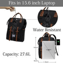 Mochila VASCHY para hombre, mochila antirrobo para ordenador portátil de 15,6 pulgadas con cargador USB, mochila de viaje para mujer, mochila escolar para adolescentes, mochila de ocio