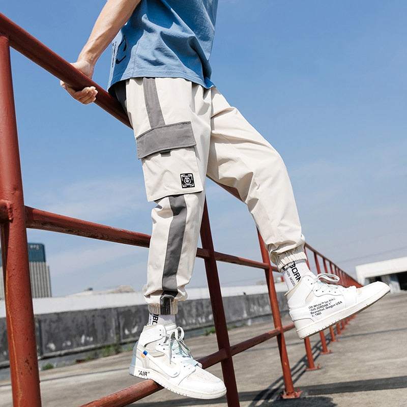 Streetwear Mens Hip Hop Jogging Pants Casual Men Trousers Big Size Loose Sweatpants Male 2023 New Multi Pocket Harem Pants 5XL