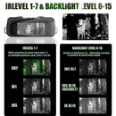 WILDGAMEPLUS WG500B 1080P HD Binoculares de visión nocturna 3.6-10.8 Zoom digital Infrarrojo Caza Visión nocturna Binocular IR Telescopio