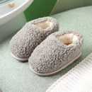 Winter Kids Slippers Solid Candy Color LAMBS WOOL Indoor Shoes for Boys Toddler Girls Soft Warm Non Slip Floor Children Shoes