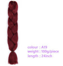 Black Star Hair Ombre Jumbo Extensiones de cabello trenzado Trenzas retorcidas de 24 pulgadas Fibra de cabello sintético para trenzado retorcido para mujeres