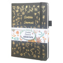 BUKE Dotted Journal Dot Grid Notebook Sketcbook - PU Leather, 160gsm Thick Paper, Inner Pocket, Elastic Closure, Pen Holder