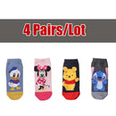 5 Pairs/Lot women socks Casual Korea cartoon animal socks Cotton Cute girl funny mouse duck ankle socks size 35-41 dropshipping