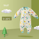 HappyFlute Baby 100% Baumwolle Schlafsack Langarm Winter Cartoon Split Leg Baby Cloth Fit 0~6 Year Baby