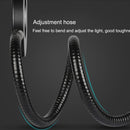 Zerouno Led book Lamp clip Reading Light USB Power black Flexible hose table Desk Headboard home study dimmable bright 5V ring