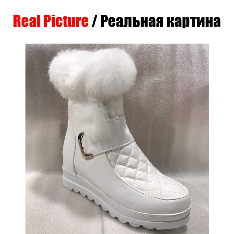 DORATASIA New Winter 34-43 Casual Flat Platform Snow Boots Women Warm Fur Platform Booties Ladies Height Increasing Shoes Woman