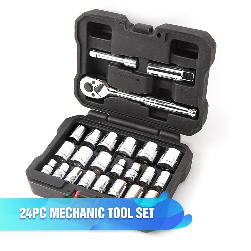 WORKPRO 14-164PC Tool Set Hand Tools for Car Repair Ratchet Spanner Wrench  Socket Set Professional Car Repair Tool Kits