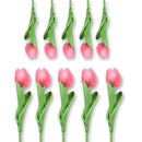 10pcs Tulip Artificial Flower Branch PU Tulipas Flor Artificial Bouquet Real Touch Fake Flower for Wedding Home Table Decoration
