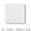 Smart Switch WiFi Push Button Wall Light Switches EU AC 90v 250v No Neutral Tuya Wireless Control Alexa Google Home Compatible
