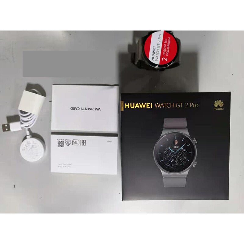 En stock versión global HUAWEI Watch GT 2 pro SmartWatch 14 días de duración de la batería GPS carga inalámbrica GT2 PRO