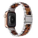 Resin Stainless Steel Strap Watchband for apple watch 5 band 44mm iwatch 42mm Series 5 4 3 2 Wrist Accessories loop 40m bracelet