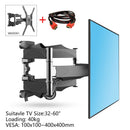 6 Arms TV Mount for 32-55&quot; MAX VESA 400x400mm LCD Bracket Wall Stand Full Motion Tilt RetractableTV Mount Retractable Bracket