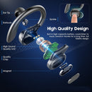 New TWS  Bluetooth  Earphones With Mic, Sport Ear Hook Wireless Headphones ，Stereo Waterproof Headsets Compatible Xiaomi  Phone