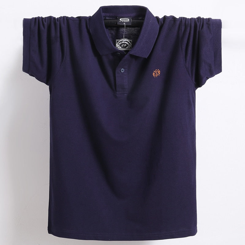 Polo de gran tamaño 5XL 6XL para hombre, novedad de verano 2021, Polo de algodón 95%, camisetas holgadas informales para hombre, Polo transpirable de talla grande de alta calidad