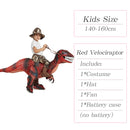 Velociraptor T REX mascota disfraz inflable para niños Anime disfraces de Halloween dinosaurio regalo de cumpleaños para fiesta Cosplay soplar