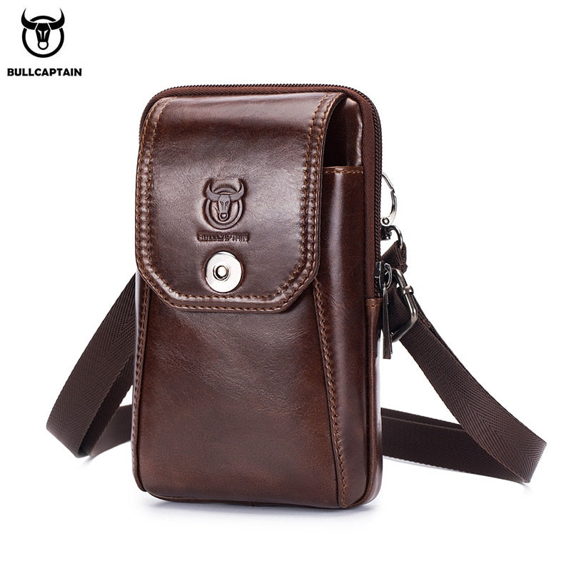 BULLCAPTAIN Genuine Leather Men&