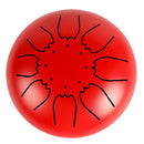 Mini 8-Tone Steel Tongue Drum 6 Inch Tongue Drum C Key Hand Pan Drum with Drum Mallets Carry Bag