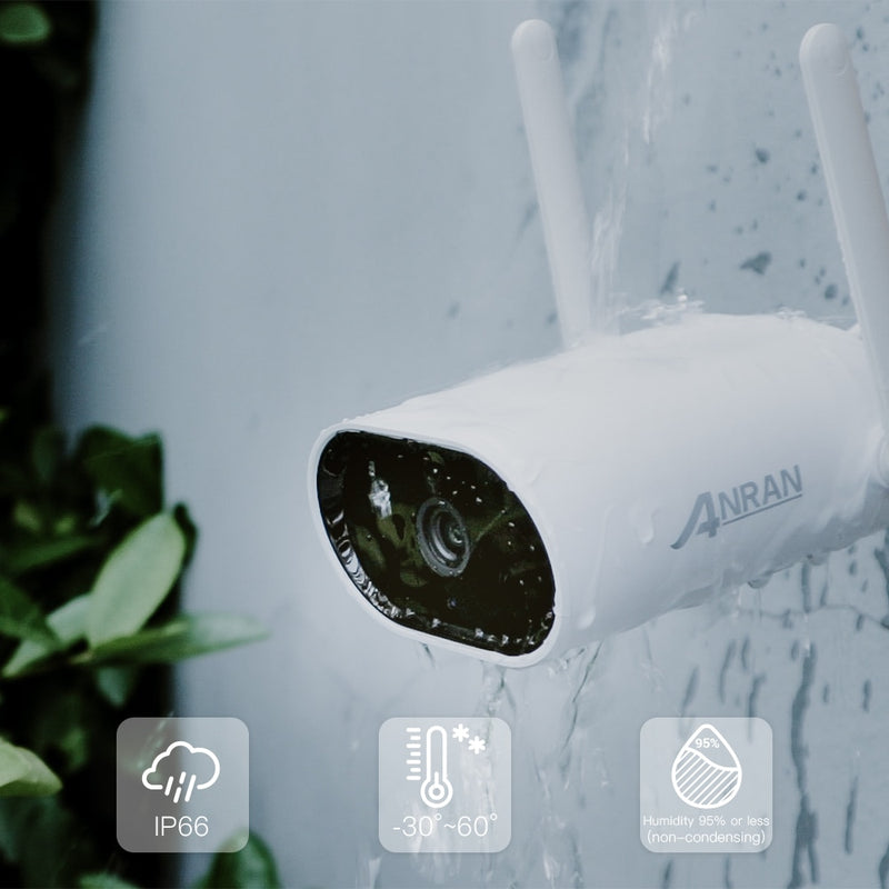 ANRAN 5MP H.265+ Ultra HD Videosicherheitssystem Wasserdichte drahtlose IP-Kameras für den Außenbereich Plug &amp; Play NVR-Kit Nachtsicht Kostenlose APP