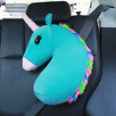 Bebé chico viaje unicornio almohada niños cabeza cuello soporte proteger asiento de coche cinturón almohada hombro seguridad Correa lindo Animal cojín