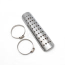 Silenciador de escape curvo para motocicleta, negro/cromado/marrón, cubierta protectora de calor para tubo, Protector Universal para Honda Harley