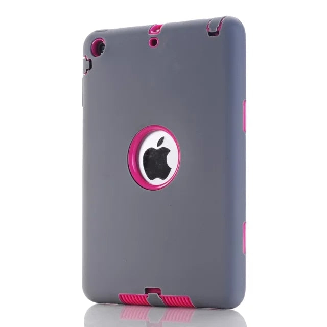 3 in1 Anti-slip Hybrid Case For iPad Mini 1/2/3 Retina Protective Heavy Duty Rugged Shockproof Resistance Cover For iPad Mini