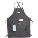 2021 Neue dicke Leinwand Unisex Schürze Lätzchen Koch Küchenschürzen für Damen Herren Café Barber BBQ Lätzchen Arbeitsuniform