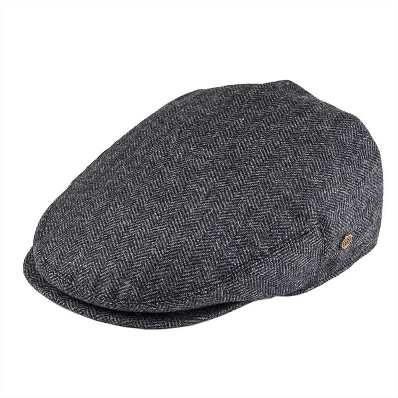 VOBOOM Ivy Cap Herringbone Flat Caps 50% Wool Tweed Scally Cabbie Hat NewsboyCap Bunnet Paddy Dai Cheese-cutter Driving Hats