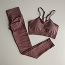 2-teilige Trainingskleidung für Frauen, nahtlose Leggings, Sport-BH, Frau, Laufsport, Sportbekleidung, Sportbekleidung, Yoga-Set