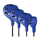 4 unids/set PGM golf club head cover 1/3/5/UT Juego completo de postes de madera Material resistente al agua de alta elasticidad Fácil de usar Ahorre espacio