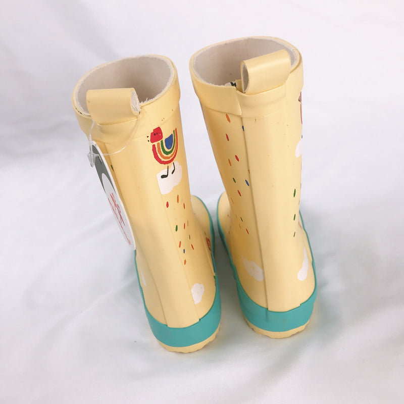 Zapatos de lluvia para niños y niñas, botas de goma con estampado de dibujos animados bonitos para niños, zapatos de agua impermeables para bebés Kalosze Dla Dzieci