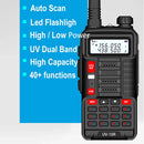 BaoFeng Walkie Talkie UV 10R V2 Two Way CB Radio Transmitter Long Range UV-10R 128CH VHF UHF 136-174Mhz 400-520Mhz Dual Band