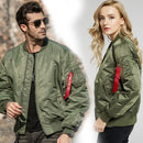 New pilot Air men bomber jacket Mens Military Bomber Jackets Men Casual Solid Zipper Pilot Jacket Green New Slim Fit Male Coats