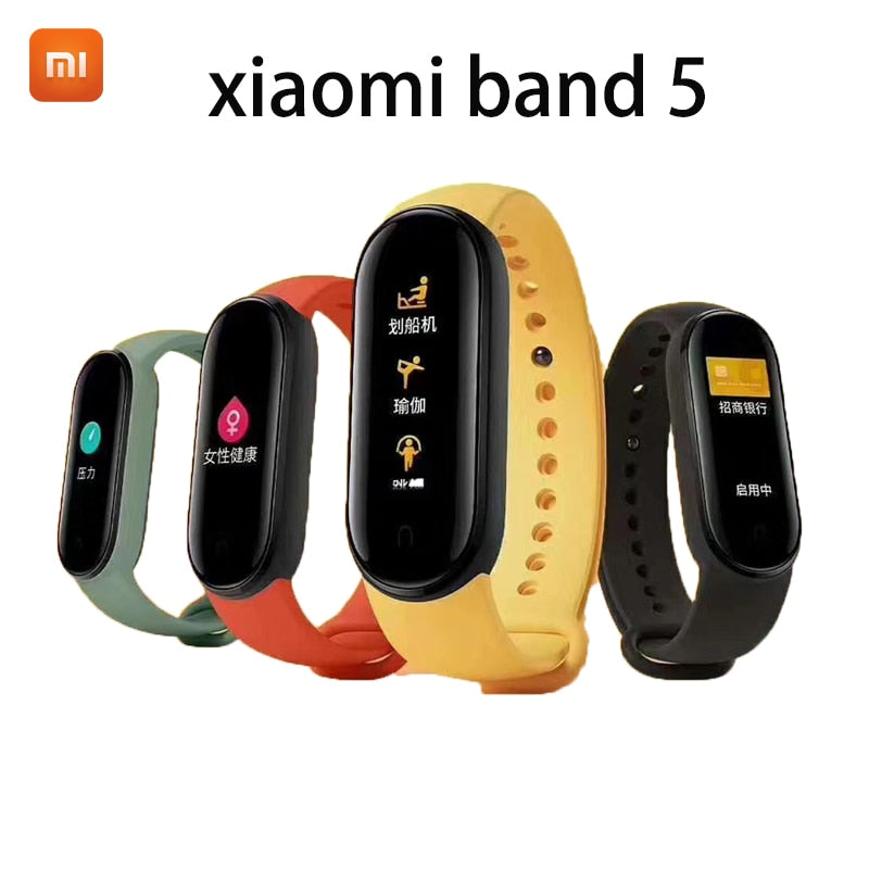 Original Xiaomi Mi Band 5 Smart Watch Heart Rate Fitness Activity Tracker Bracelet Colorful Display Smart Band