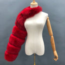 Fur Sleeve Women Fashion Luxury Real Fox Fur Coat Single Sleeve New Arrival