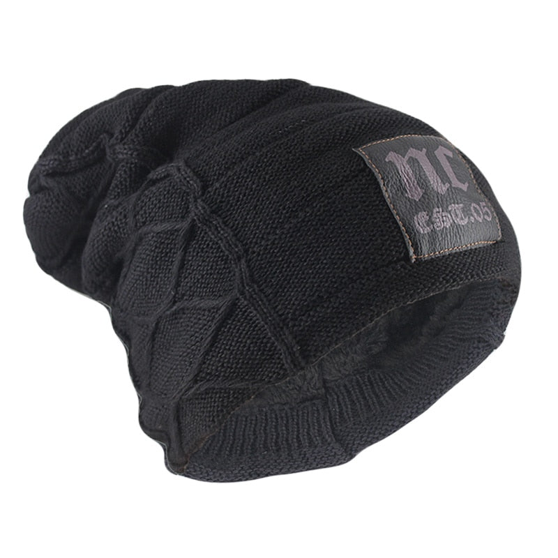 Gorros cálidos de invierno para hombres y adultos, gorros tejidos con letras a la moda para mujer, gorros de lana suave informales coloridos para exteriores