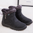 New Women Warm Shoes High Quality Zip Women Boots Solid Winter Ankle Boots For Women Ladies Shoes Waterproof Chaussure Femme