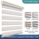 TUYA Smart Control Motorized Zebra Shades Customized Size WiFi Motor Electric Roller Blinds Compatible with Alexa Google Home