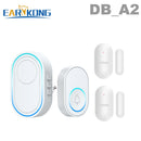 Wifi Doorbell Alarm System Intelligent Wireless Doorbell Strobe Tuyasmart app 58 sound compatible 433MHz wireless detectors