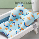 Baby Bath Cushion Portable Newborn Bath Anti-Slip Cushion Seat Infant Floating Bather Bathtub Pad Shower Support Mat Security