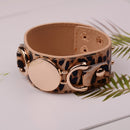 Rainbery  Monogram Leather Bracelet Fashion Jewelry Pulseras 3 Row Multicolor Leather Cuff Bracelet For Women Men