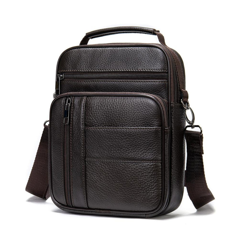 Bolso WESTAL para hombre, bolso de cuero para hombre Desinger, bolsos de hombro de cuero Natural para hombre, bolsos de mensajero para hombre, bolso cruzado pequeño 745