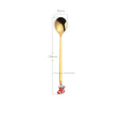 Wholesale Christmas Coffee Spoon &amp; Fork Sets Coffee Stirring Spoon Creative Dessert Tea Spoon Shovel Christmas Gift Box