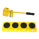 Furniture Mover Tool Transport Lifter Heavy Stuffs Moving Wheeled Roller Bar Set