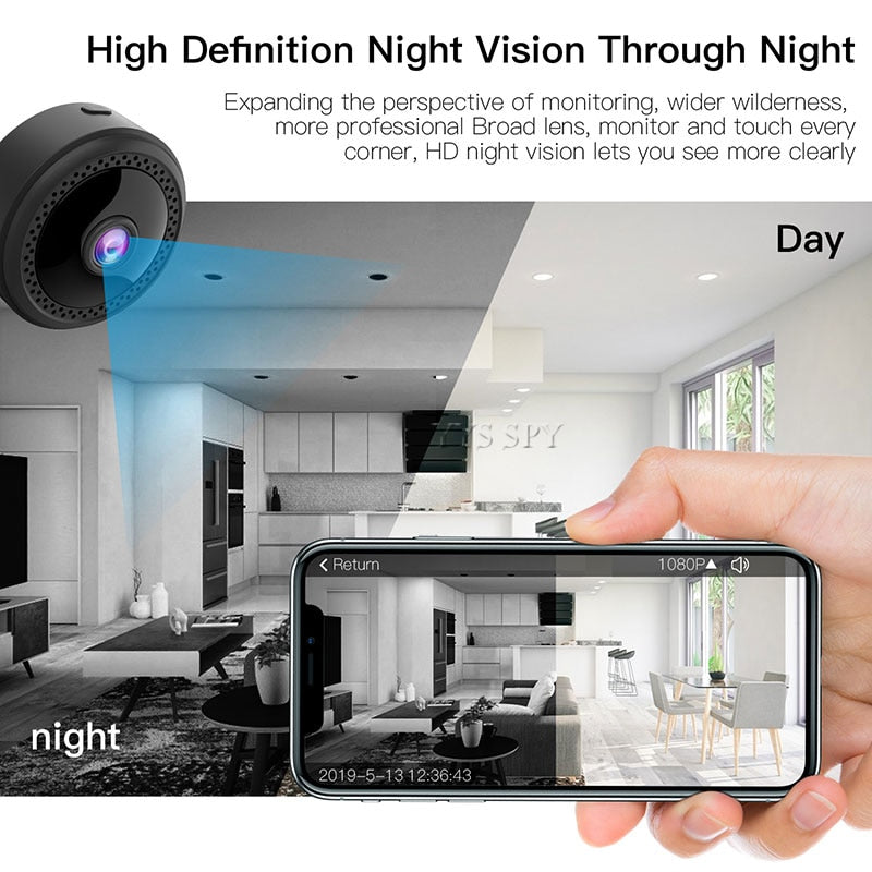 Wifi Mini cámara 1080P HD Video Gizli Kamera CCTV IP Cam remoto visión nocturna Sensor de movimiento cuerpo magnético microcámara videocámara