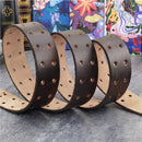 Vintage Leather Belts Without Buckles Men Belt Ceinture Homme Retro Mens Leather Belts Without Buckles 95-130CM SP07