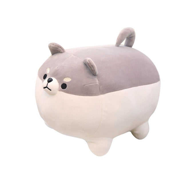 Muñeco de peluche de perro Shiba Inu gordo de 40/50cm, muñeco de peluche Kawaii, cachorro de perro Shiba Inu, almohada de dibujos animados, juguete para regalo para niños y bebés