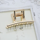 1Pcs  Fashion Smal Simple Wild Geometric Hair Claw for Women Girls Clamps Hair Crab Metal  Hair Clip Claw Accessories Headwear