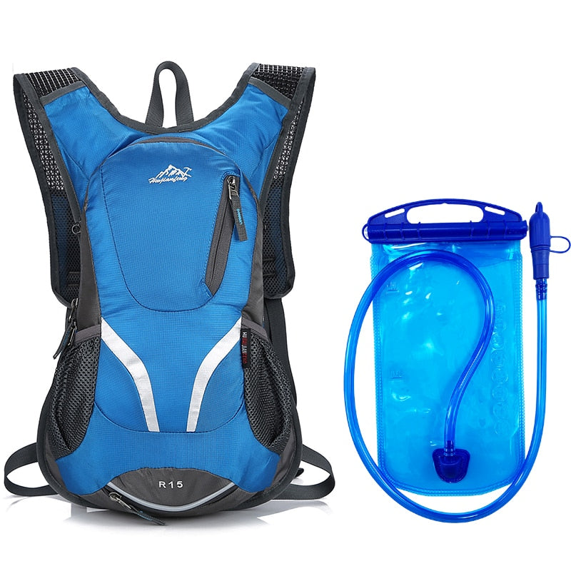 15L Outdoor Sport Cycling Climbing Water Bag Hydration Backpack UltraLight Rucksack Hiking Bike Riding Pack Bladder Knapsack